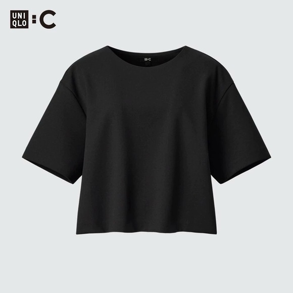 Uniqlo Women's Crepe Jersey Short Sleeve T-Shirt - Picture 1 of 5
